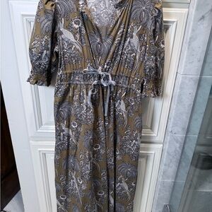 Spartina Elegant Paisley Print Dress XL